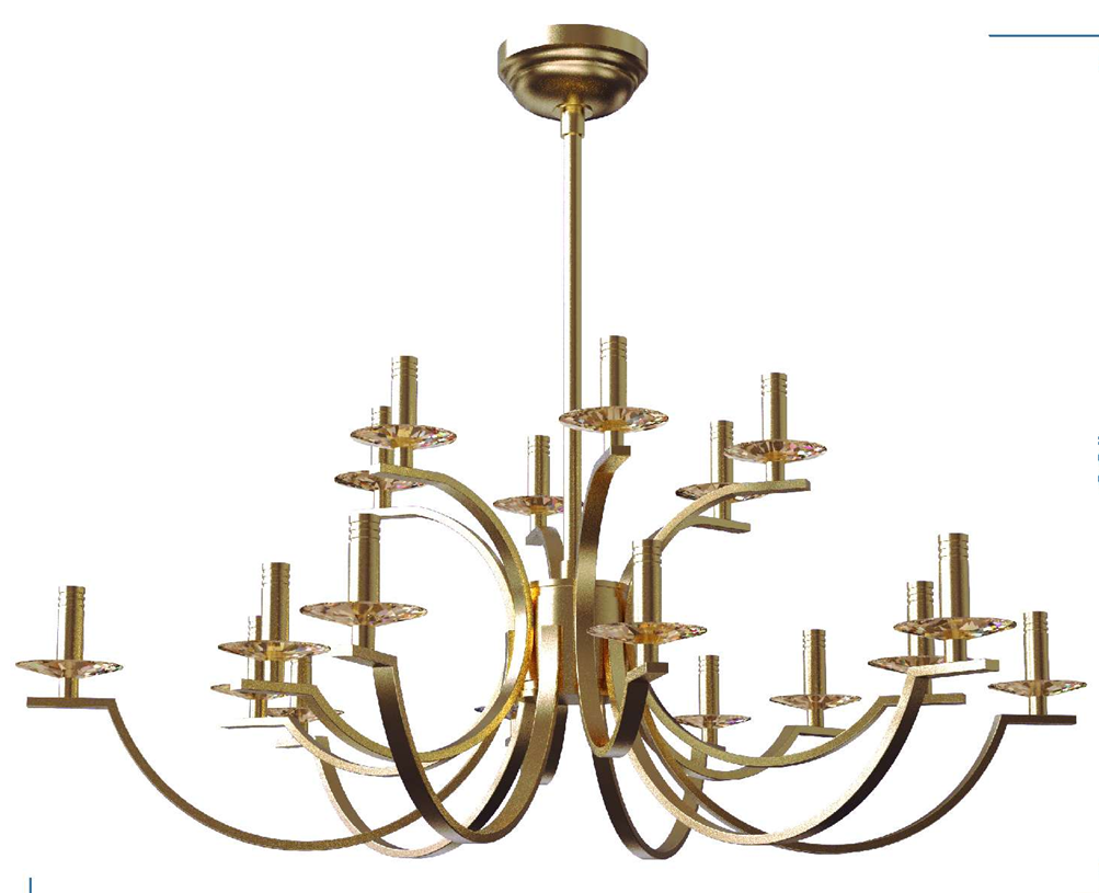Brass Chandelier