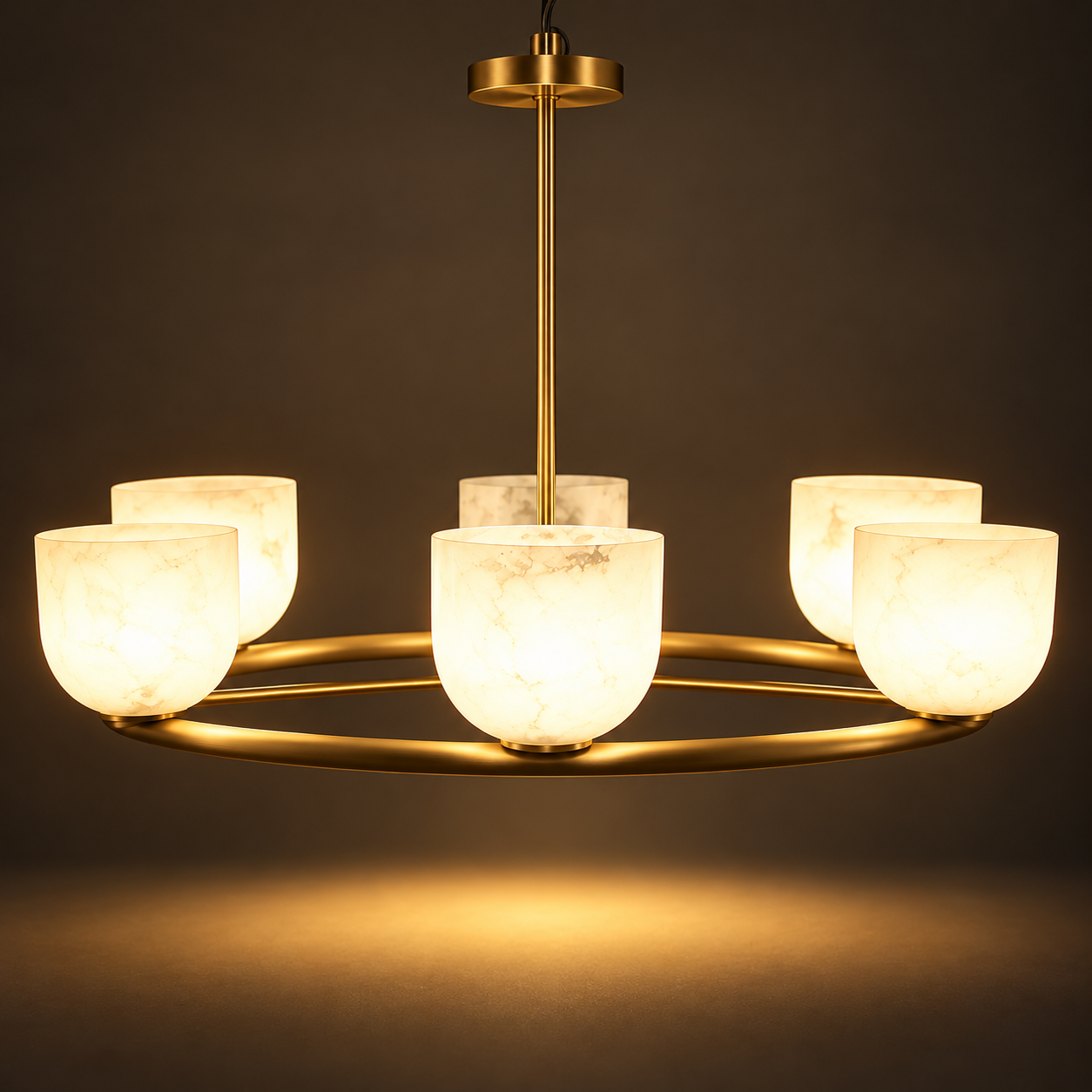 Swirl Glass Chandelier