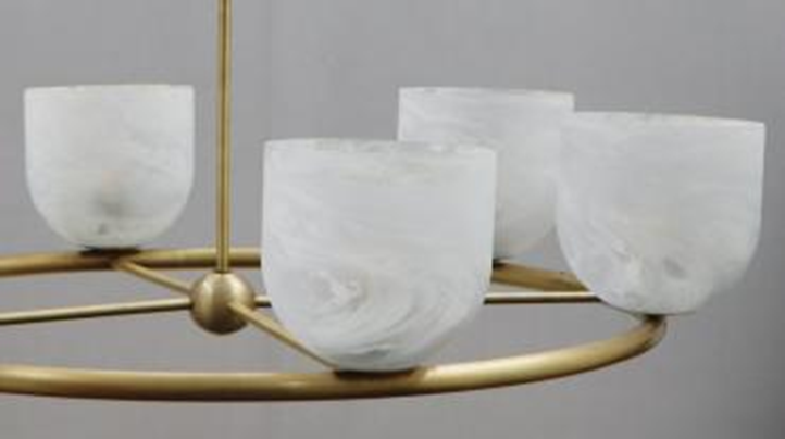 Swirl Glass Chandelier