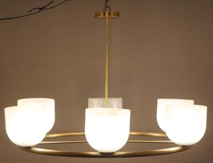 Swirl Glass Chandelier