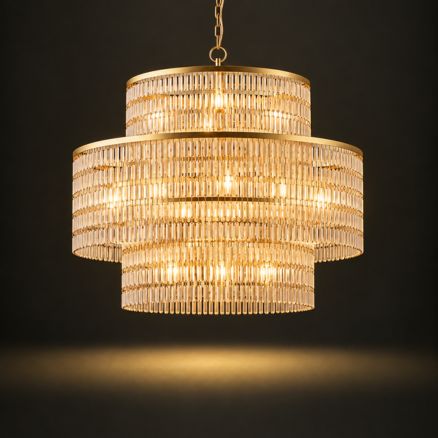 Wooden Beads Chandelier