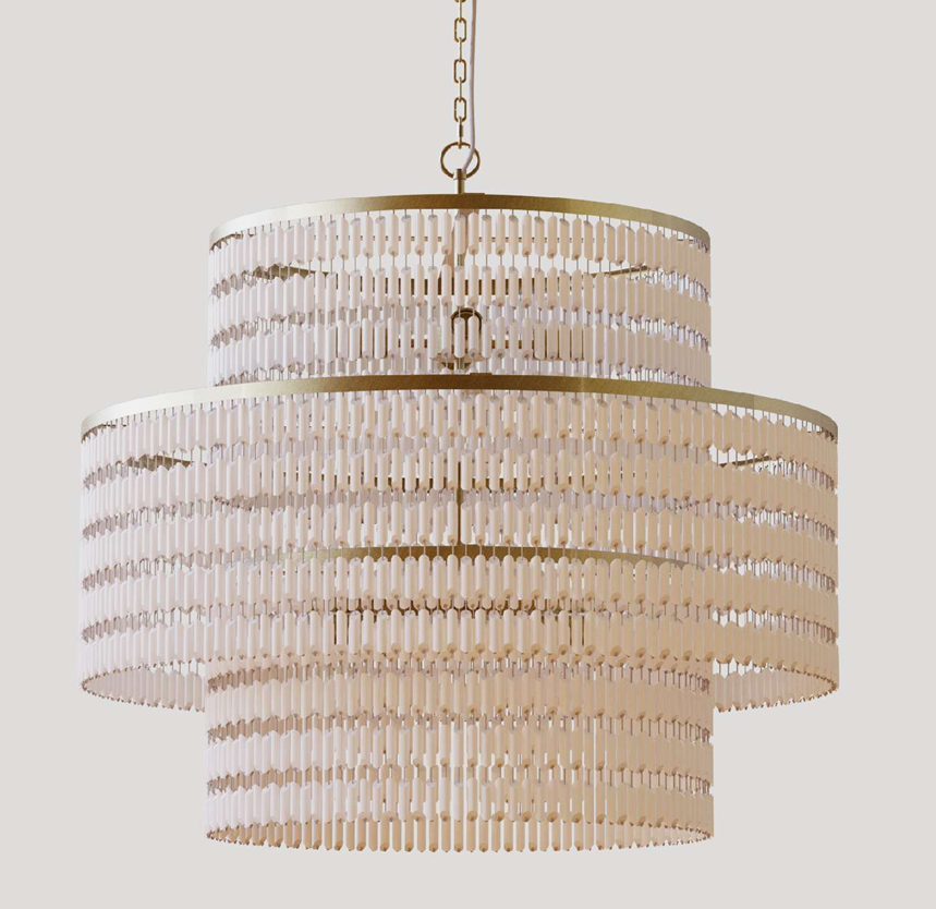 Wooden Beads Chandelier